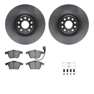 R1 Concepts WFWH1-74075 E- Line Series Brake Rotor W/ Ceramic Brake Pads & Hdw